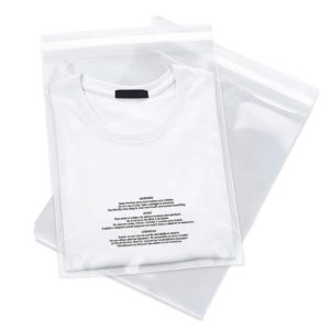 clear plastic bags for clothing